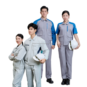 Vêtements de travail pour électriciens à bon prix avec logo, vêtements de chantier en coton PE, combinaison de soudeur, vêtements de ferme, design personnalisé, fabricants FMF - Product Image 2