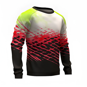 Maillot de cyclisme à manches raglan longues, séchage rapide, respirant, impression personnalisée, haut de sport - Product Image 4