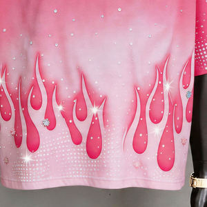 Custom <b>Sun</b> Fade Rhinestone Oversized T Shirt for Men Women Premium Streetwear <b>Drop</b> Shoulder Screen Print OEM Wholesale - Product Image 5