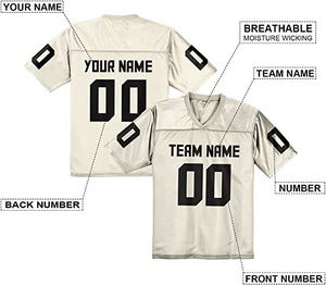 Maillot de football américain en maille respirant, personnalisé OEM, nouvelle collection, haute qualité, tricoté, grandes tailles pour hommes, vente en gros - Product Image 3