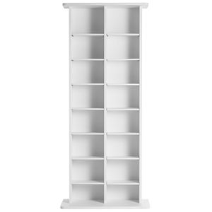 Meuble de rangement DVD moderne à 8 niveaux, support pour 464 CD avec 16 compartiments réglables, stockage de médias protecteur et organisé - Product Image 1