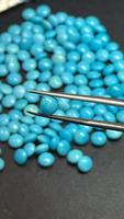 Lot de perles de turquoise naturelle Sleeping Beauty en gros, 6 mm, forme cabochon Bati, provenant de la mine d'Arizona, pour fabricants