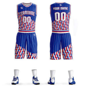 Tenue de basketball à séchage rapide, vêtements de sport personnalisables avec nom et numéro, uniformes d'été pour équipes de basketball - Product Image 1