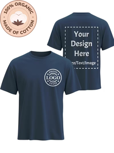 Men's 100% Polyester Custom T-Shirt-Personalized Double-Sided Silk Screen Printed Crew Neck Short Sleeve Team Uniforms Gifts - Product Image 2