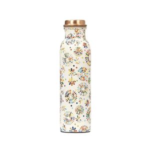 Handcrafted Printed Pure <b>Copper</b> Water <b>Bottle</b> Custom Logo Leakproof Ayurvedic Jointless Pure <b>Copper</b> <b>Bottle</b> for Drinking <b>Bottles</b> - Product Image 1