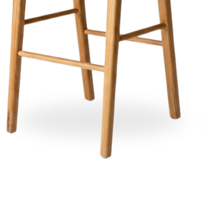 Solid Wood Dining Chair Ottoman <b>Stool</b> Rustic Wooden Side Chair Minimalist Seating for Living Room Bedroom - Product Image 1