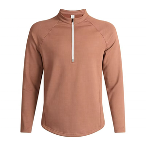 Camiseta Deportiva de Manga Larga para Hombre, Otoño Invierno, Media Cremallera, Secado Rápido, para Fitness y Running, Ropa Transpirable para Primavera - Product Image 5