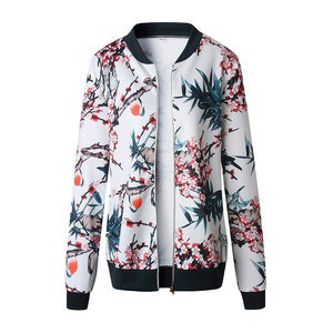 Custom Design Women Printing Varsity <b>Jackets</b> Casual Lifestyle Clothing For Contemporary Fashion Pakistan Made - Product Image 1