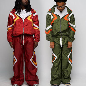Custom 2 Pieces Windbreaker Sets Custom Lightweight Workout Men's <b>Jacket</b> Sports Windbreaker Sets Windbreaker <b>Jackets</b> Set - Product Image 1