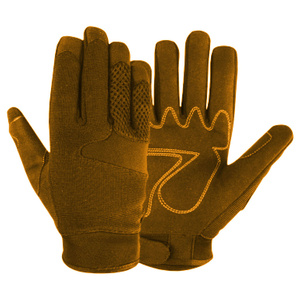 Gants de travail mécaniques en cuir synthétique renforcé Amara, certifiés CE, avec manchette réglable, anti-coupure, robustes, de sécurité - Product Image 2