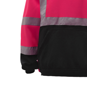 Sweat à capuche de travail haute visibilité imperméable de qualité supérieure à manches longues avec bande réfléchissante, service OEM - Product Image 6