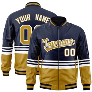 Chaqueta Varsity de hombre cómoda personalizable del fabricante de fábrica directa para invierno Diseño de béisbol informal Patrón de letras - Product Image 2
