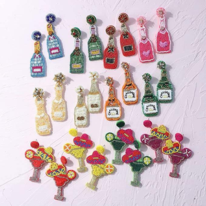 Pendientes Largos de Moda Bohemia, Estilo Retro con Cuentas de Arroz, Venta al por Mayor para Mujer - Product Image 6