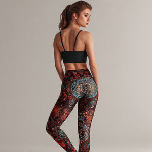 Leggings de compression pour femme, sous-couche, taille élastique, pour le yoga, sublimation, vente en gros - Product Image 4