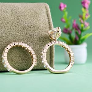 แหวนเพชรทองคำขาว 18K ทรงมาร์คีส์ เพชรสร้างในห้องปฏิบัติการ เครื่องประดับเพชรชั้นดีสำหรับขายส่งและส่งออก - Product Image 6