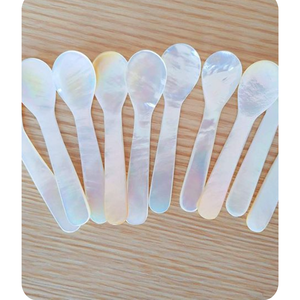 ช้อนเปลือกหอยมุกธรรมชาติทำมือ ดีไซน์ทันสมัยหรูหรา เป็นมิตรกับสิ่งแวดล้อม ผลิตภัณฑ์จากหานม ขายส่งสำหรับเป็นของขวัญ - Product Image 4