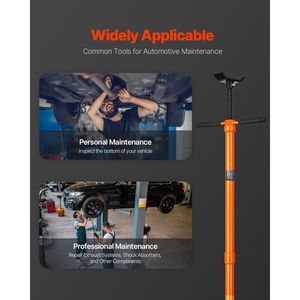 Supporto Sottoscocca Idraulico Autobloccante da 3/4 Ton con Vite Filettata e Alimentazione Idraulica per Sollevamento Auto da 52.8 a 76 Pollici - Product Image 3