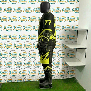 Uniforme de hockey sur glace de qualité supérieure, fabrication en usine, séchage rapide, prix de gros, uniforme de hockey sur glace à manches longues pour toutes les saisons - Product Image 4