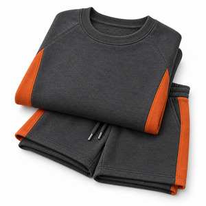 Conjunto de Sudadera y Pantalones Cortos de Algodón para Hombre, Chándal Informal de Dos Piezas, Sudadera con Capucha y Pantalones Cortos, Ropa Deportiva de Verano - Product Image 5