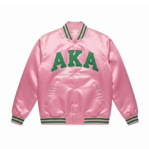 Greek <b>letters</b> AKA Silk Satin Bomber <b>Jackets</b> Embroidered Crest ALPHA KAPA ALPHA baseball Bomber <b>Jacket</b> <b>mens</b> womens college <b>Jacket</b> - Product Image 1