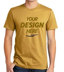 T-shirt blanc uni 100 % coton écologique pour homme, avec logo personnalisé imprimé sur le devant, conception OEM ODM, créez votre propre modèle, vente en gros - Product Image 4