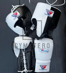 Guantes de Boxeo Personalizables de Cuero Genuino de Vaca de Alta Calidad, Conjunto de Grappling con Cordones y Muñequera Ajustable - Product Image 2