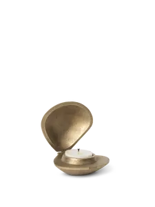 Portavelas circular asimétrico en forma de lágrima diseñado en forma de U abierta, con tapa. - Product Image 4