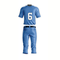 Kain 100% Poliester dengan Desain Anda Sendiri OEM Grosir Seragam Baseball Bernapas Set Seragam Baseball Custom Print