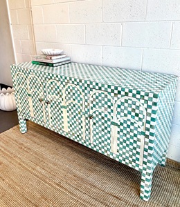 Artisan Bone Inlay <b>Chest</b> of <b>Drawers</b> Custom Luxury Wooden Bedroom Furniture Exporter - Product Image 5