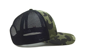 Gorra Trucker de Camuflaje Inspirada en el Aire Libre con Elegante Diseño de Costuras Blancas, Ajustable, Unisex para Adultos, para Uso Diario - Product Image 5