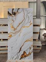 Panneau mural en PVC moderne, imperméable, ignifuge, anti-moisissure, effet marbre, décoration intérieure, revêtement mural pour la maison et le commerce