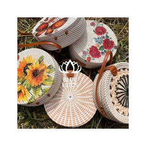 TENDENCIA ACTUAL: Bolsos de Ratán, Selección Elegante para Proyectos de Paisajismo Moderno y Material Sofisticado para Decoración de Recepción de Oficinas - Product Image 1