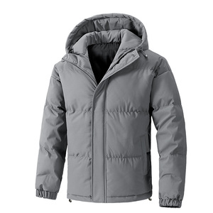 Custom Logo Front Men Streetwear Thick Winter <b>Warm</b> <b>Waterproof</b> Puffer <b>Jacket</b> - Product Image 3