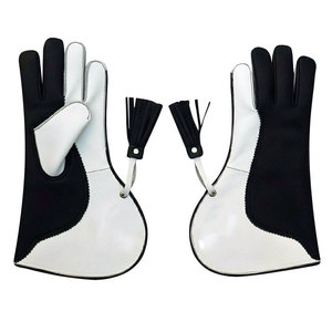 Gants de fauconnerie en cuir marron, gants de chasse au faucon, gants respirants pour l'extérieur - Product Image 1