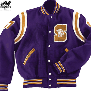 Winter Custom College <b>Jacket</b> Logo Oversized Chenille Embroidery <b>Jacket</b> Sleeve Leather Baseball Letterman Varsity <b>Jacket</b> - Product Image 2