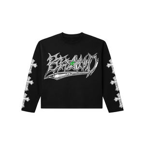 T-shirt personnalisé avec logo imprimé, design vintage original streetwear, effet délavé à l'acide, pour femmes et hommes - Product Image 2