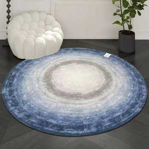 Alfombra de lana moderna de alta calidad con mechones a mano, diseño abstracto de esfera planetaria para dormitorio, sala de estar, oficina, coche, gama alta - Product Image 3