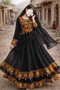 High Quality Custom Colors Afghan Kuchi Women <b>Dresses</b> Casual & Party Wear Women's Indian Banjara Style Vintage <b>Dresses</b> - Product Image 5
