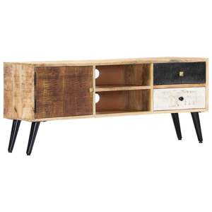 Mueble para TV de Madera de Mango Natural Sólida, Diseño Estándar - Product Image 1