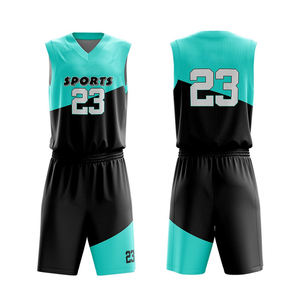 Maillots de basket-ball pour hommes personnalisés, respirants, à séchage rapide, réversibles, ensemble d'uniformes de basket-ball personnalisés - Product Image 2