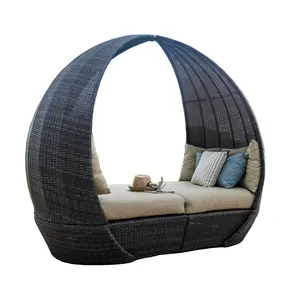 Poly RATTAN SUN LOUNGER/Meubles modernes de DL VIETNAM SUN Lits Outdoor Sun Bed Outdoor Leisure Chaise Lounge Rotin/Wicker