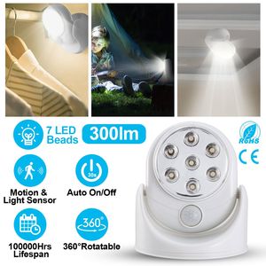 <b>Wireless</b> LED Spotlight 90 Degrees Motion Sensor Night Lamp 360 Degrees Rotate Cordless Stairs <b>Lights</b> 23ft Sen Night <b>Lights</b> - Product Image 2