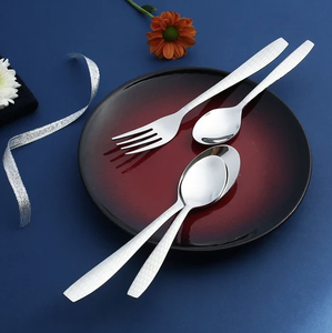 Juego de Cubiertos Modernos de Acero Inoxidable con Acabado Espejo, Resistentes al Óxido, para Bodas, Tenedores, Cucharas y Espátulas - Product Image 4