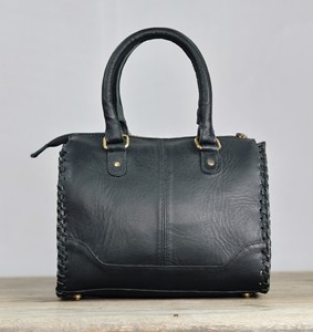 Nouveau Sac de Voyage de Luxe 2026 en Cuir Véritable Noir et Blanc à Carreaux avec Panneau en Cuir de Vachette et Détails Pompons pour Femme - Product Image 3