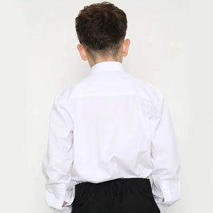 Top Quality Turn Over Collar Button <b>Down</b> School Shirt With <b>Pants</b> Sets For Adults Boys With Customization Options - Product Image 4