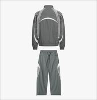 Ensemble coupe-vent décontracté d'hiver personnalisé OEM pour hommes JUZEE SPORTS JS-WS-047 – Survêtement en nylon respirant avec veste zippée haute performance