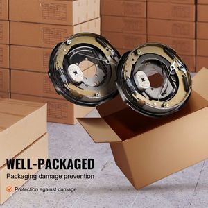 Conjunto de Frenos Eléctricos Autoajustables de 12 x 2 Pulgadas, Kit de 1 Par, 7000 Libras, Eje de 5 Orificios, Soporte de Montaje para Camiones, Frenos Eléctricos - Product Image 3