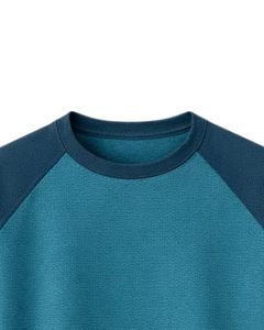 Camiseta de Manga Raglán Azul Marino para Hombre, Informal, Cuello Redondo, Transpirable, Mezcla de Algodón, Suave, Cómoda, Ligera, para Uso Diario - Product Image 5