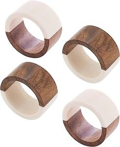 Anneau de serviette en bois naturel, design résine époxy, personnalisé, écologique, durable, moderne, élégant, en stock, 2 pouces – Vente chaude - Product Image 6
