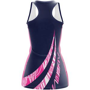 Vestido de Tenis sin Mangas con Cuello en V para Mujer, Color Verde Marino, de Secado Rápido, Ajustado, de Poliéster, Ropa Deportiva para Todas las Temporadas, Pedido al por Mayor - Product Image 2